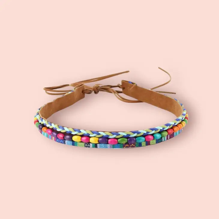 Boho Beaded Hat Band | Multi
