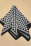 Silky Wild Rag Scarf | Black Checker