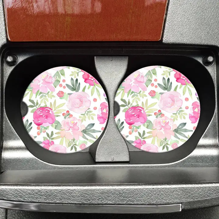 Car Coasters | Peonies