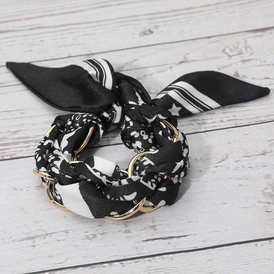 Scarf Tie Gold Link Bracelet | Various