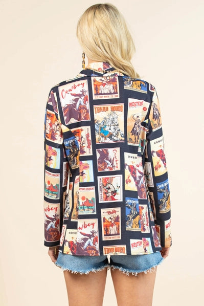 Vintage Western Blazer | Black