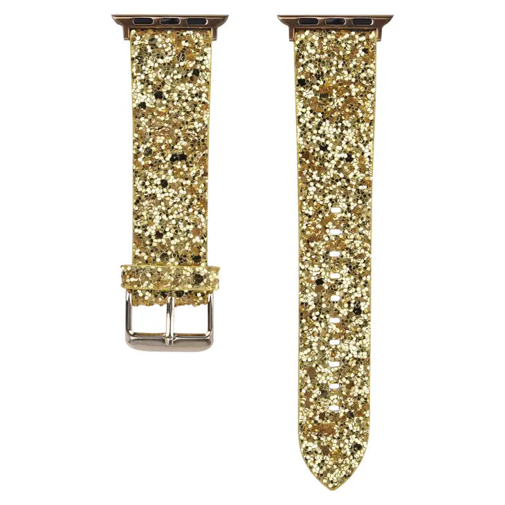 Shiny Glitter Apple Watch Band | Gold