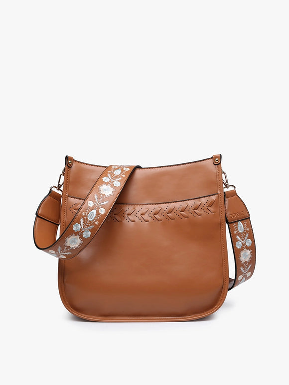 Chloe Vegan Leather Bag | Chloe Pippa Stitch Brown