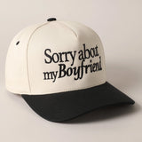 Sorry About My Boyfriend Trucker Cap | Black