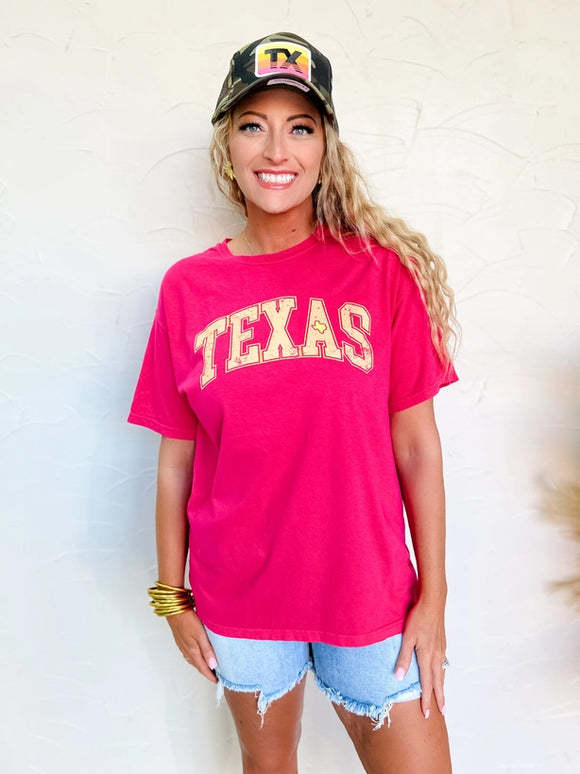 Texas Territory Tee | Peony Pink