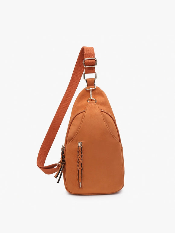 Nikki Dual Compartment Sling Bag | Ginger