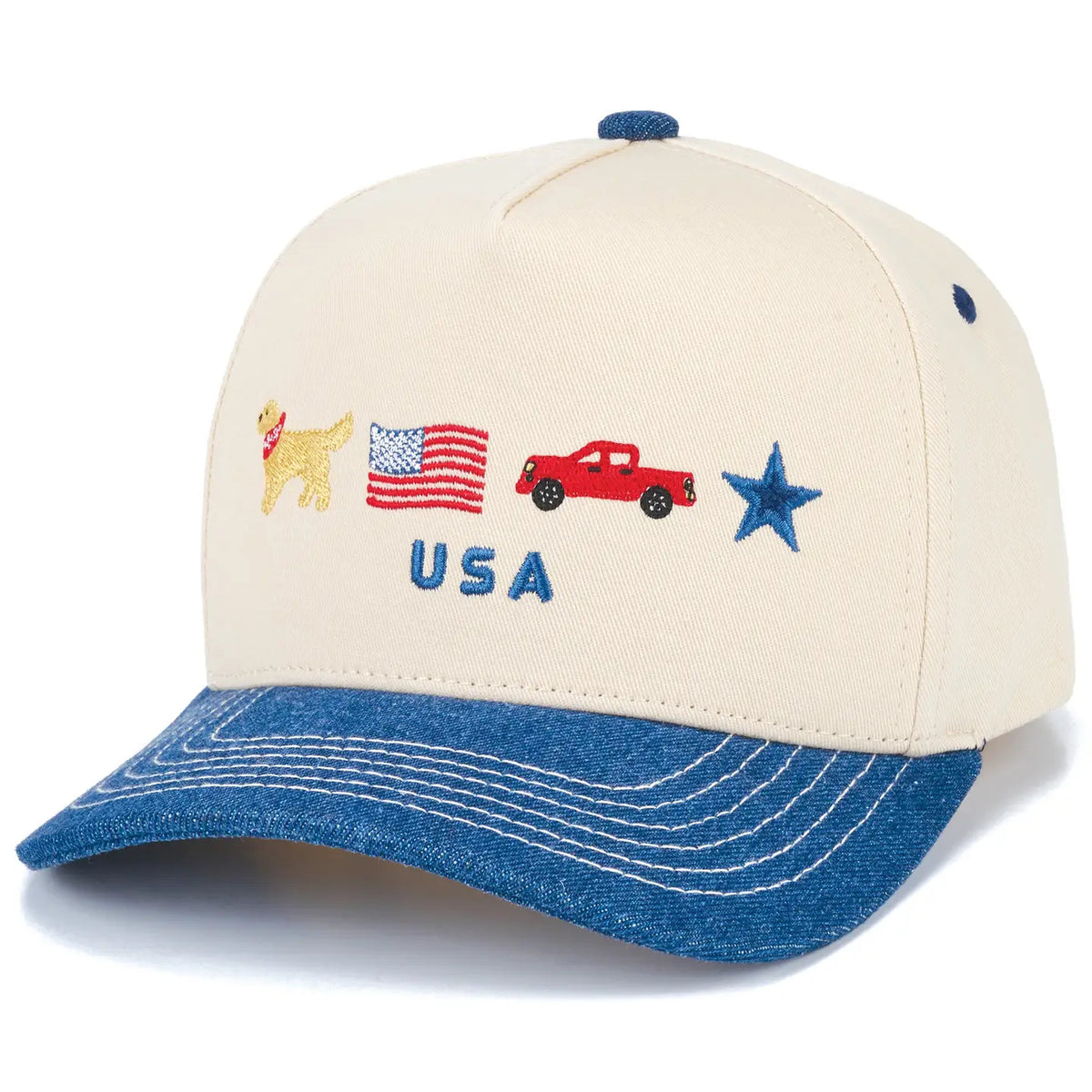 USA Icons Trucker Cap | Denim