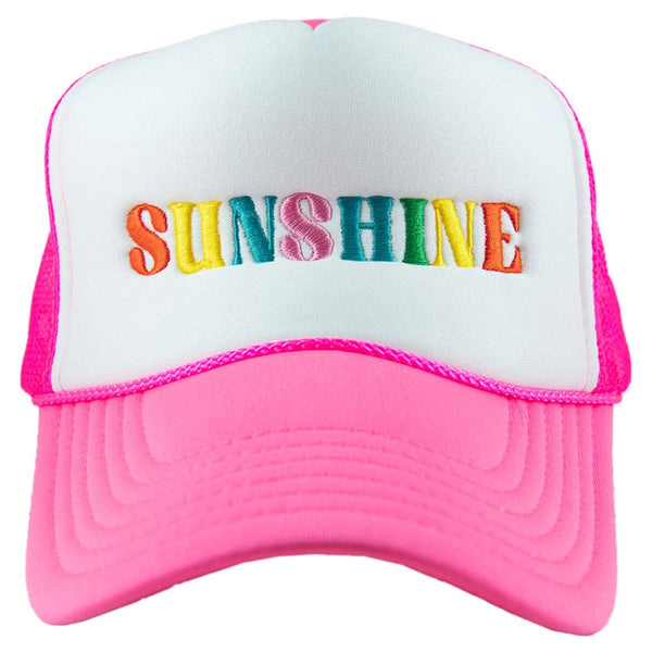 Sunshine Foam Trucker Cap | Hot Pink