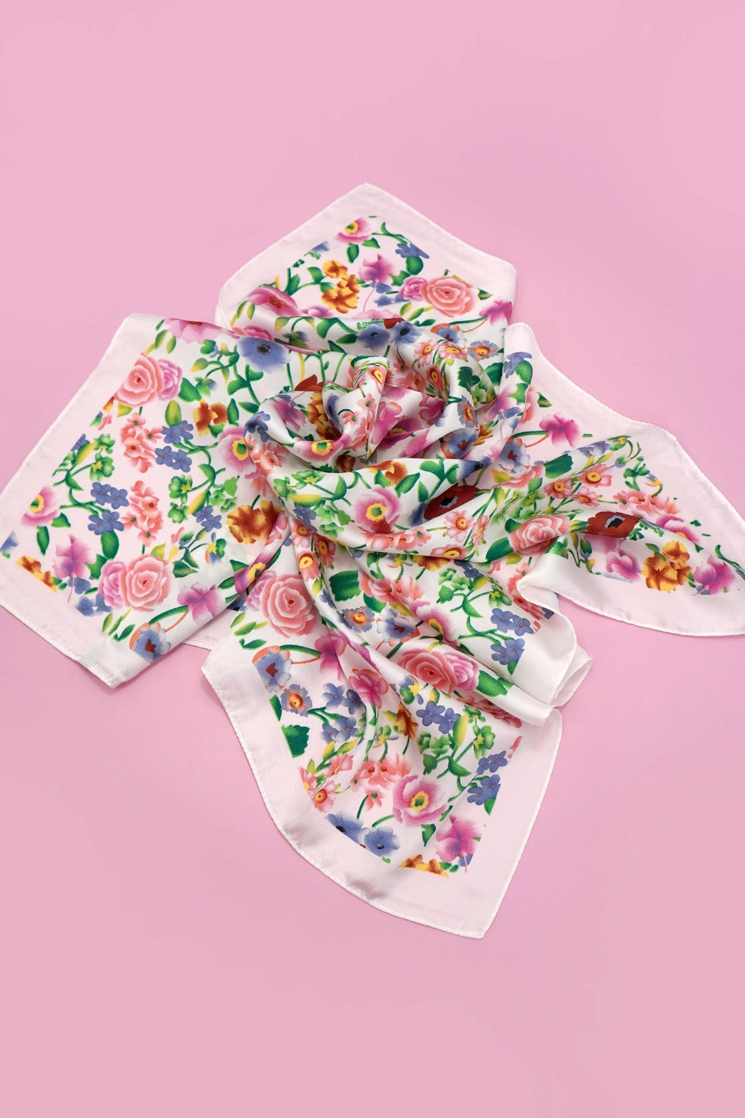 Silky Wild Rag Scarf | Virbant Floral