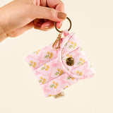 Puffy Earbud Case Keychain | Marigold Pink
