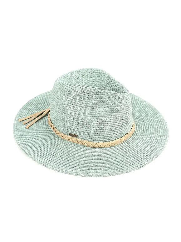 C.C Tied Braided Band Sun Hat | Mint