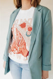 Howdy Cowboy Boots Tee | Cream