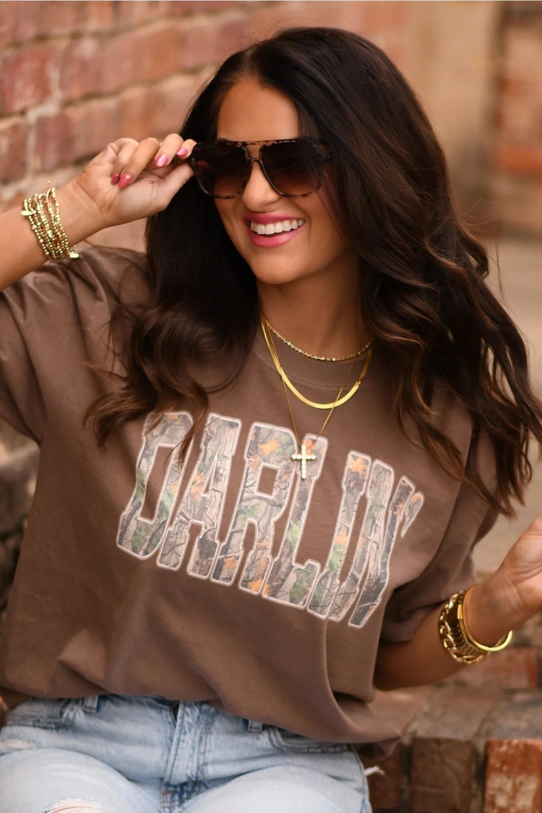 Darlin' Camo Tee | Espresso
