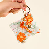 Puffy Earbud Case Keychain | Bouquet Beauty Sage