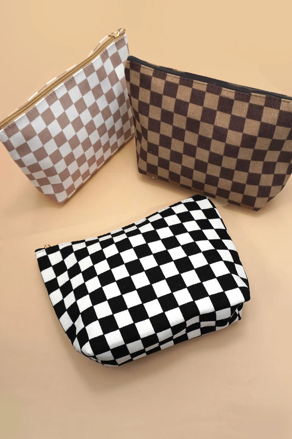 Checker Cosmetic Bag | Various