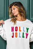 Holly Jolly French Terry Sweatshirt | Off White