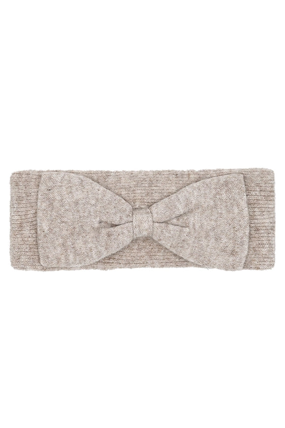 C.C. Bow Knit Head Wrap | Taupe