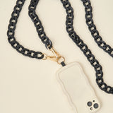 Hold The Phone Crossbody Chain | Black