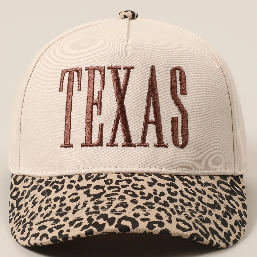 Texas Leopard Two Tone Trucker Cap | Brown