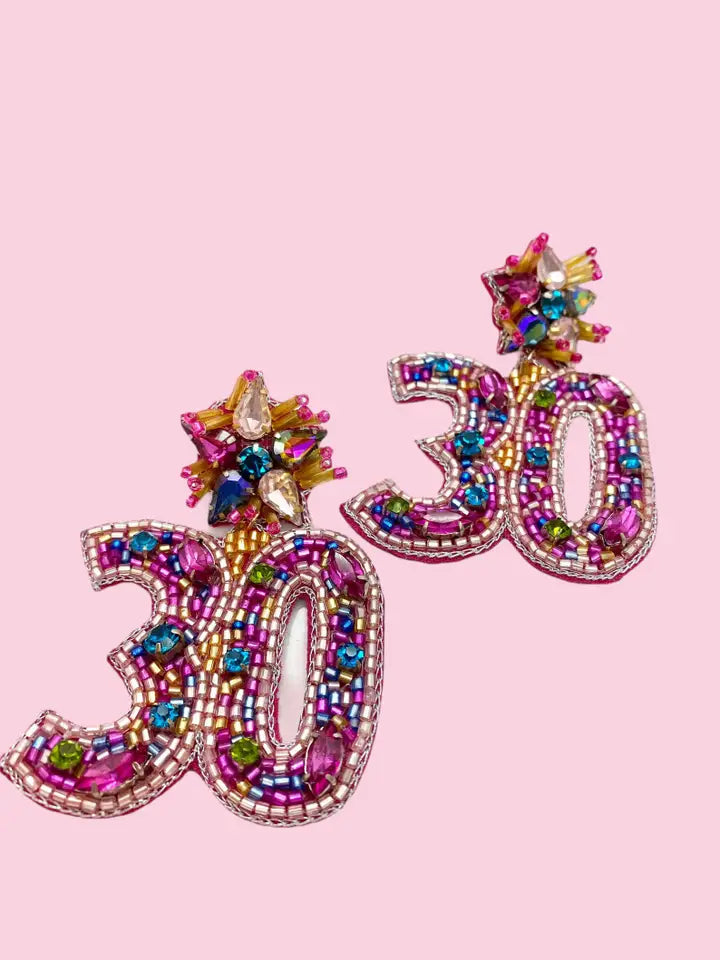 Birthday Statement Earrings | 30