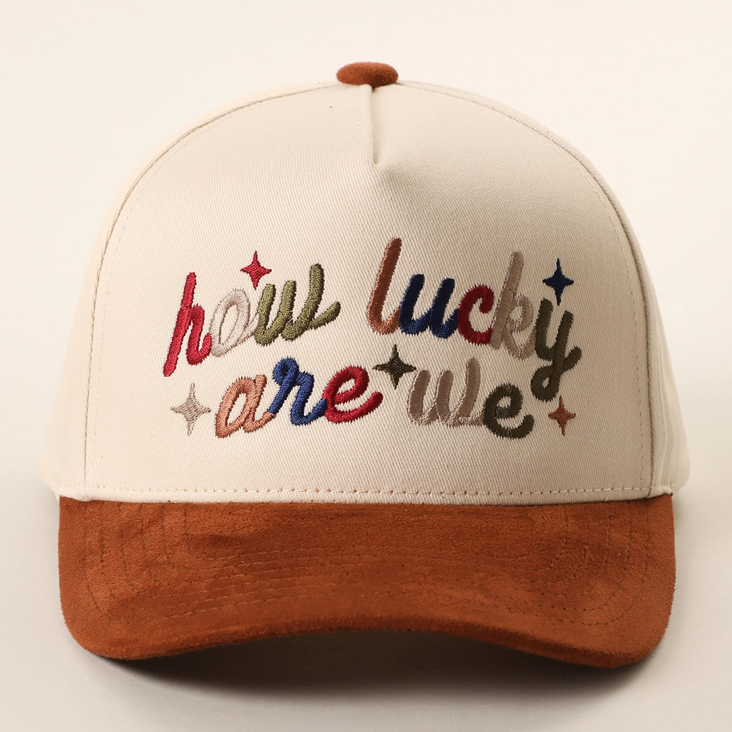 How Lucky Are We Trucker Cap | Cinnamon