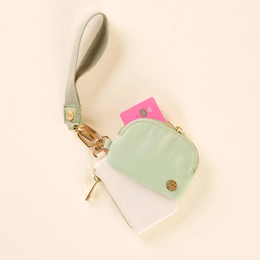 Dynamic Duo Wristlet Pouches | Sage