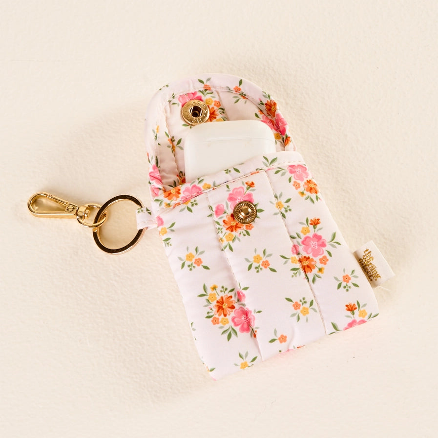 Puffy Earbud Case Keychain | Endless Daydream Cream