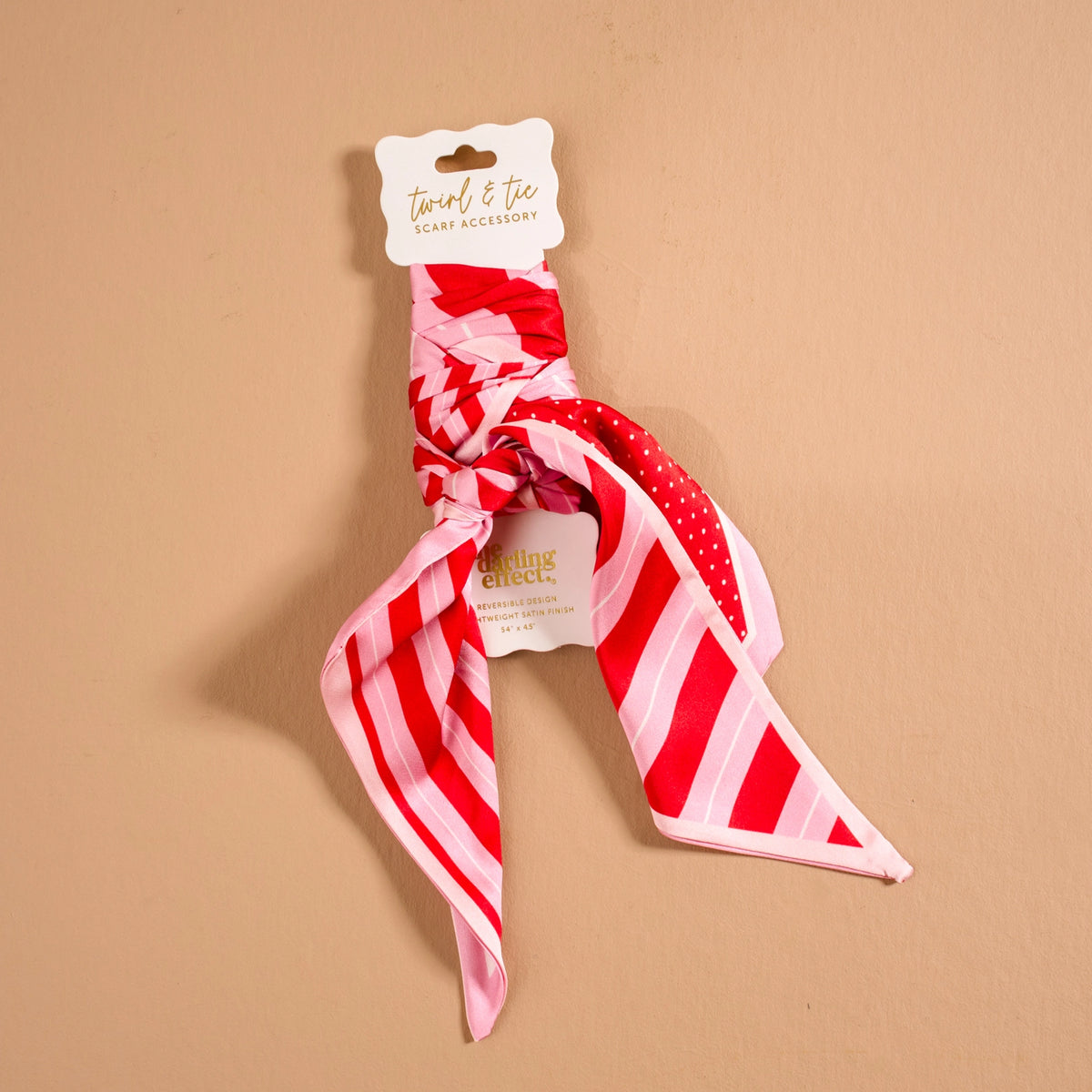 Twirl & Tie Scarf Accessory | Peppermint Stripes
