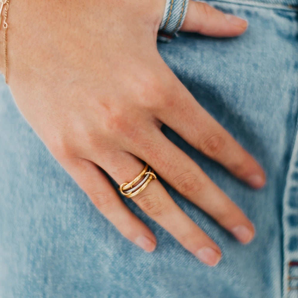 Layered in Diamonds Ring | Gold