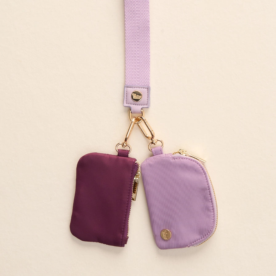 Dynamic Duo Wristlet Pouches | Lilac