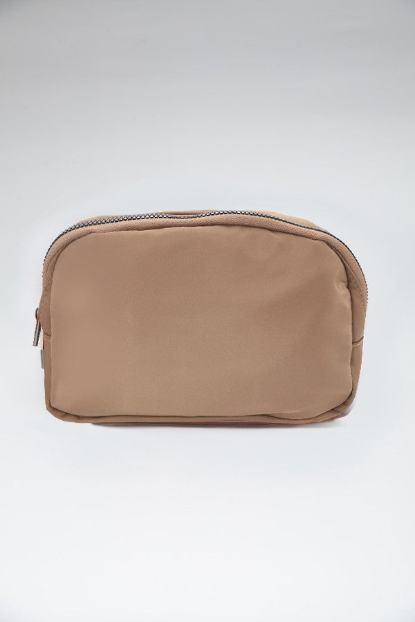 Crossbody Nylon Belt Bag | Taupe
