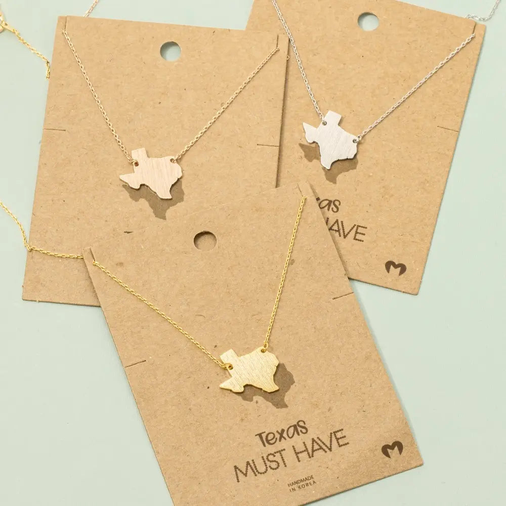 Texas Brushed Necklace | Gold/Silver