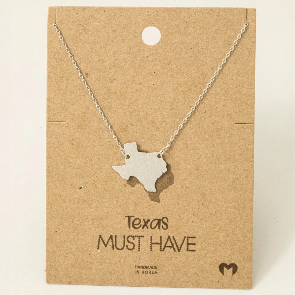 Texas Brushed Necklace | Gold/Silver