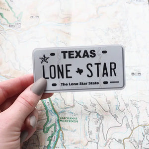 Texas License Plate Sticker