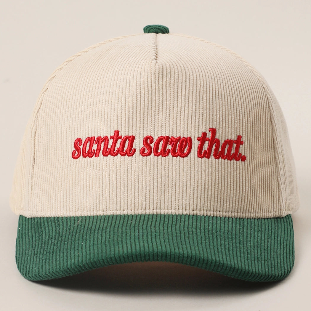 Santa Saw That Corduroy Cap | Green