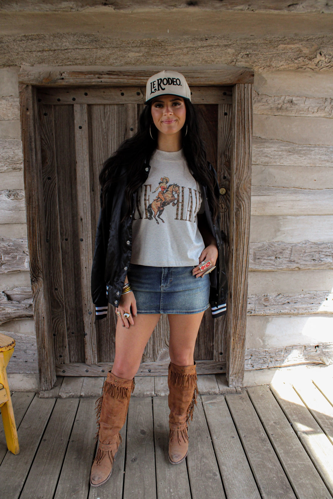 Le Rodeo Trucker Cap | Black
