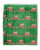 Bow Garland | Luxurious Soft Christmas Throw Blanket