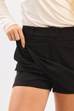 Twill Pocket Mini Skort | Black
