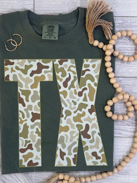 TX Camo Tee | Moss