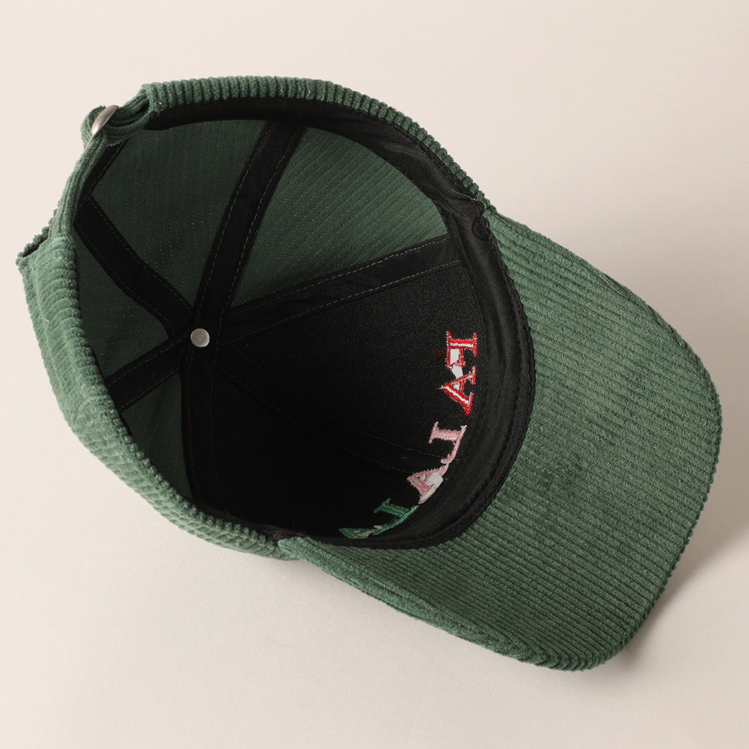Fa La La Corduroy Cap | Sage Green