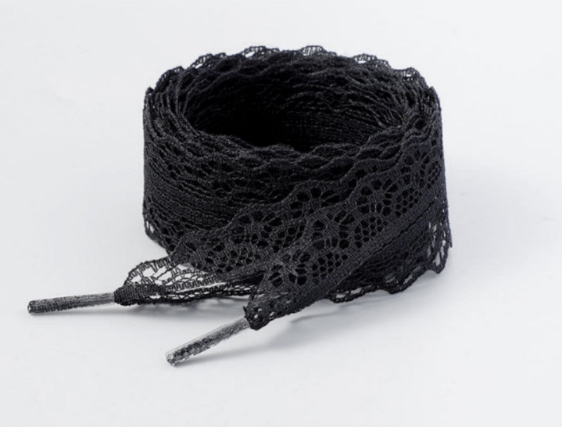 Chantilly Lace Shoe Laces | Black