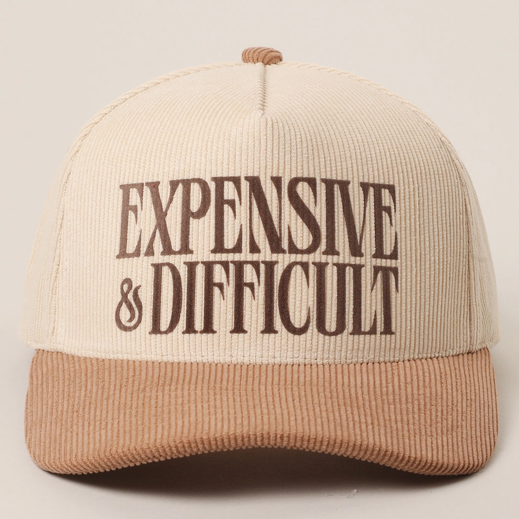 Expensive & Difficult Trucker Cap | Beige