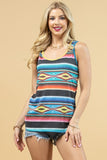 Aztec Stripe Tank | Turquoise Multi