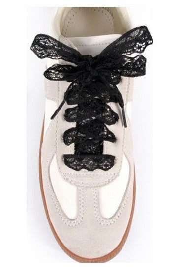 Chantilly Lace Shoe Laces | Black