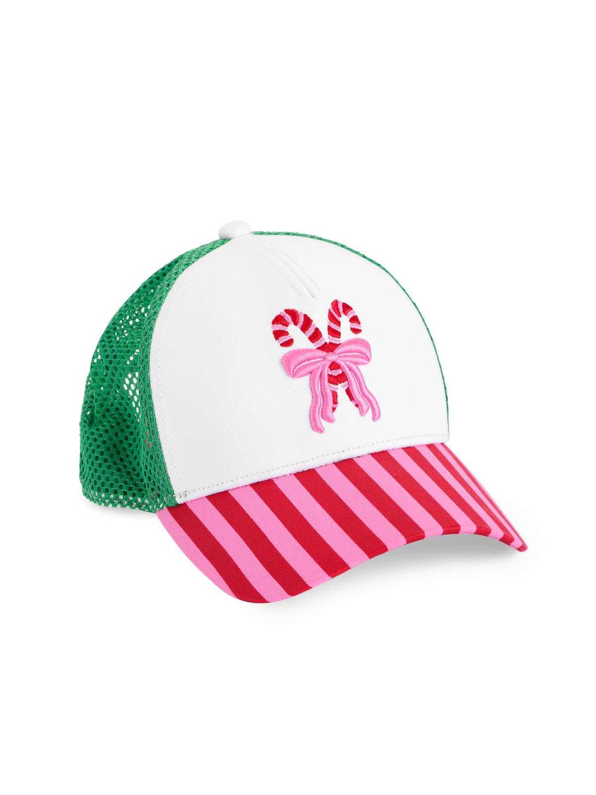 Candy Cane Mesh Back Cap | Pink/Green