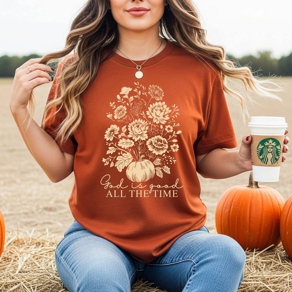 God Is Good All The Time Tee | Rust