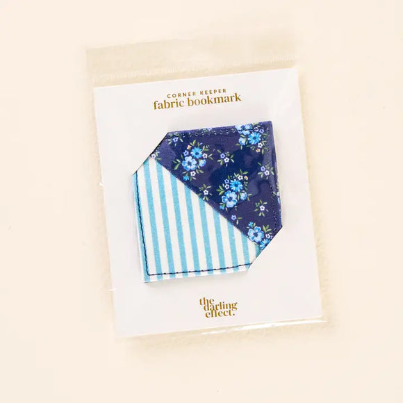 Corner Keeper Fabric Bookmark | Endless Daydream Navy