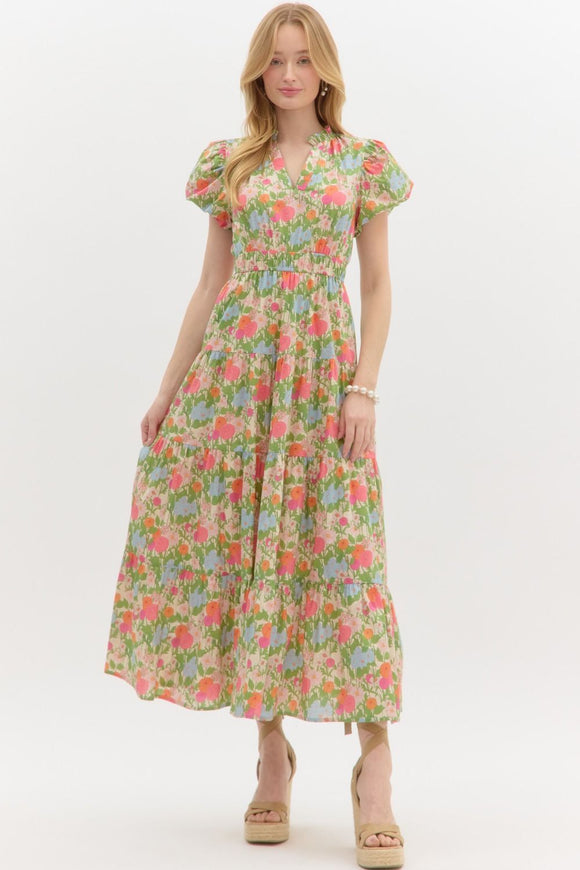 Floral Tiered Dress | Marigold