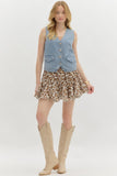 Denim Vest Top | Blue