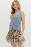 Denim Vest Top | Blue